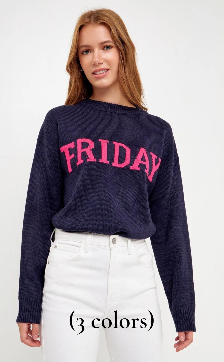 Clothing * | Days Of The Week Sweater Hot Sell