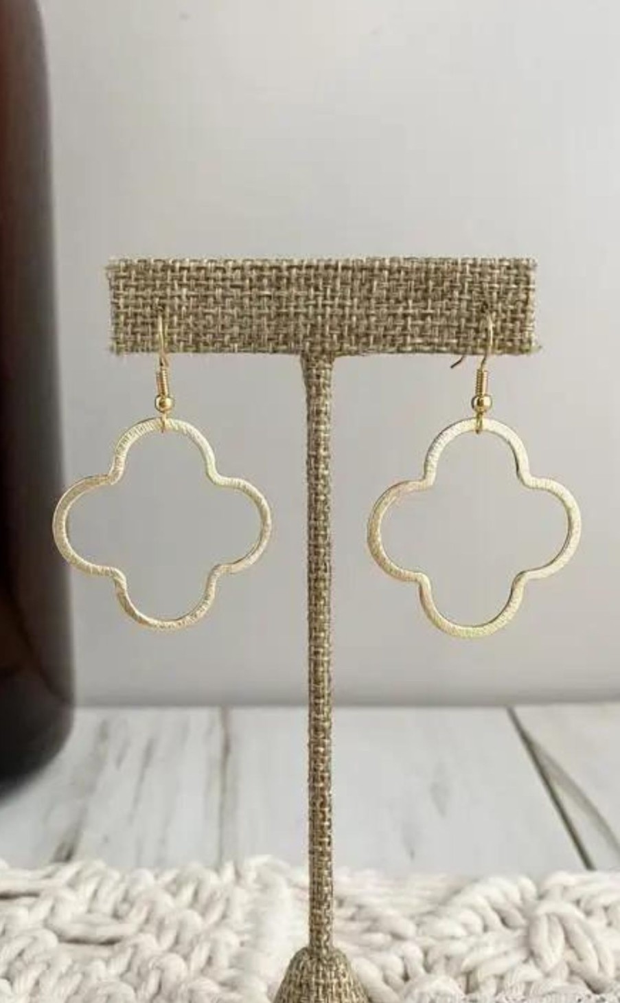 Accessories * | Quatrefoil Handmade Earrings Large Best-Selling