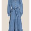 Clothing * | Lizzy Blue Jean Dress Best-Selling