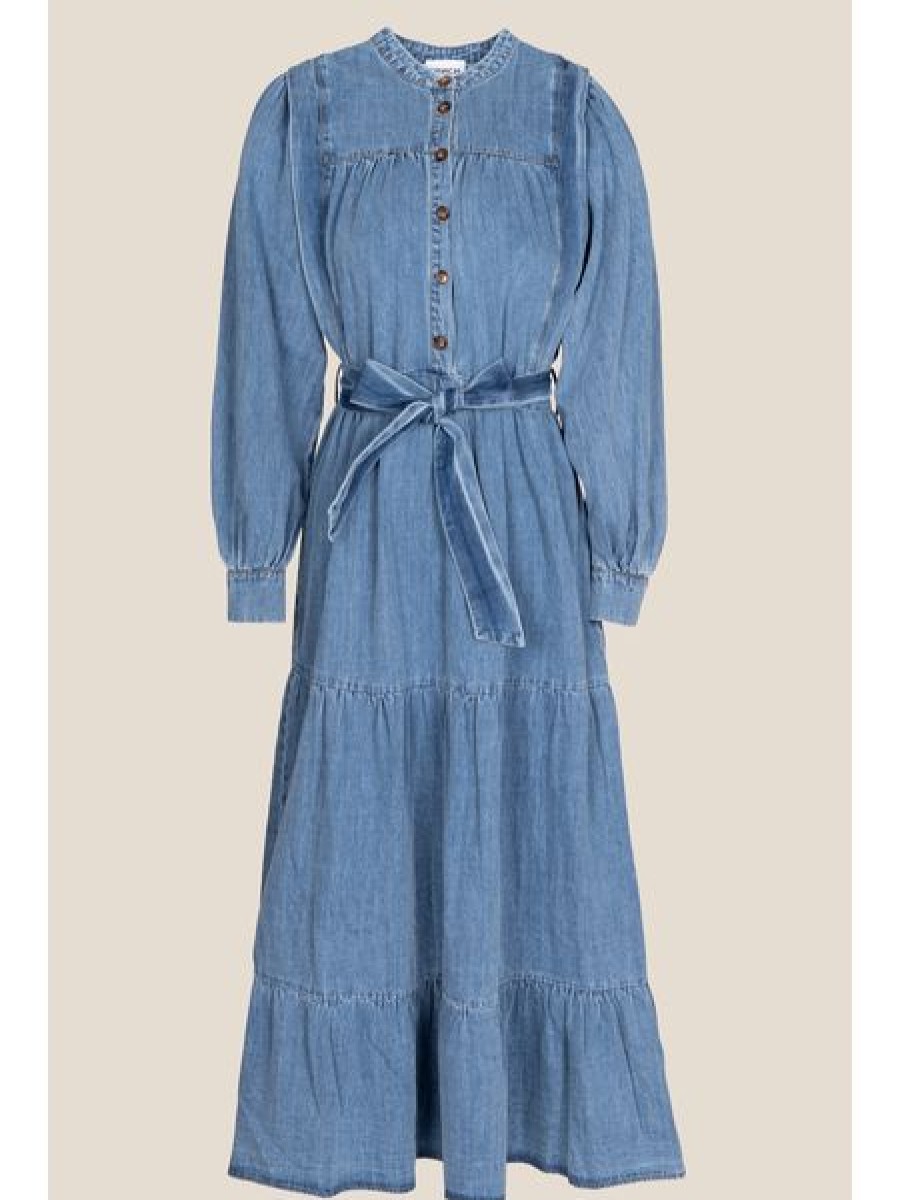 Clothing * | Lizzy Blue Jean Dress Best-Selling