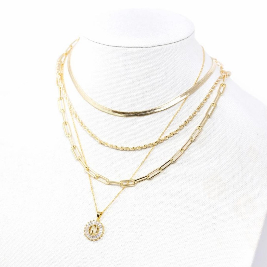 Accessories * | Herringbone Chain Necklace Online