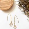 Accessories * | Clay Diamond Gold Hook Dangle Earrings Sale Online