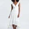 Clothing * | Eyelet High-Low Dress Official