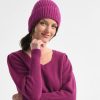 Clothing * | Knit Beanie Sale Online Berry