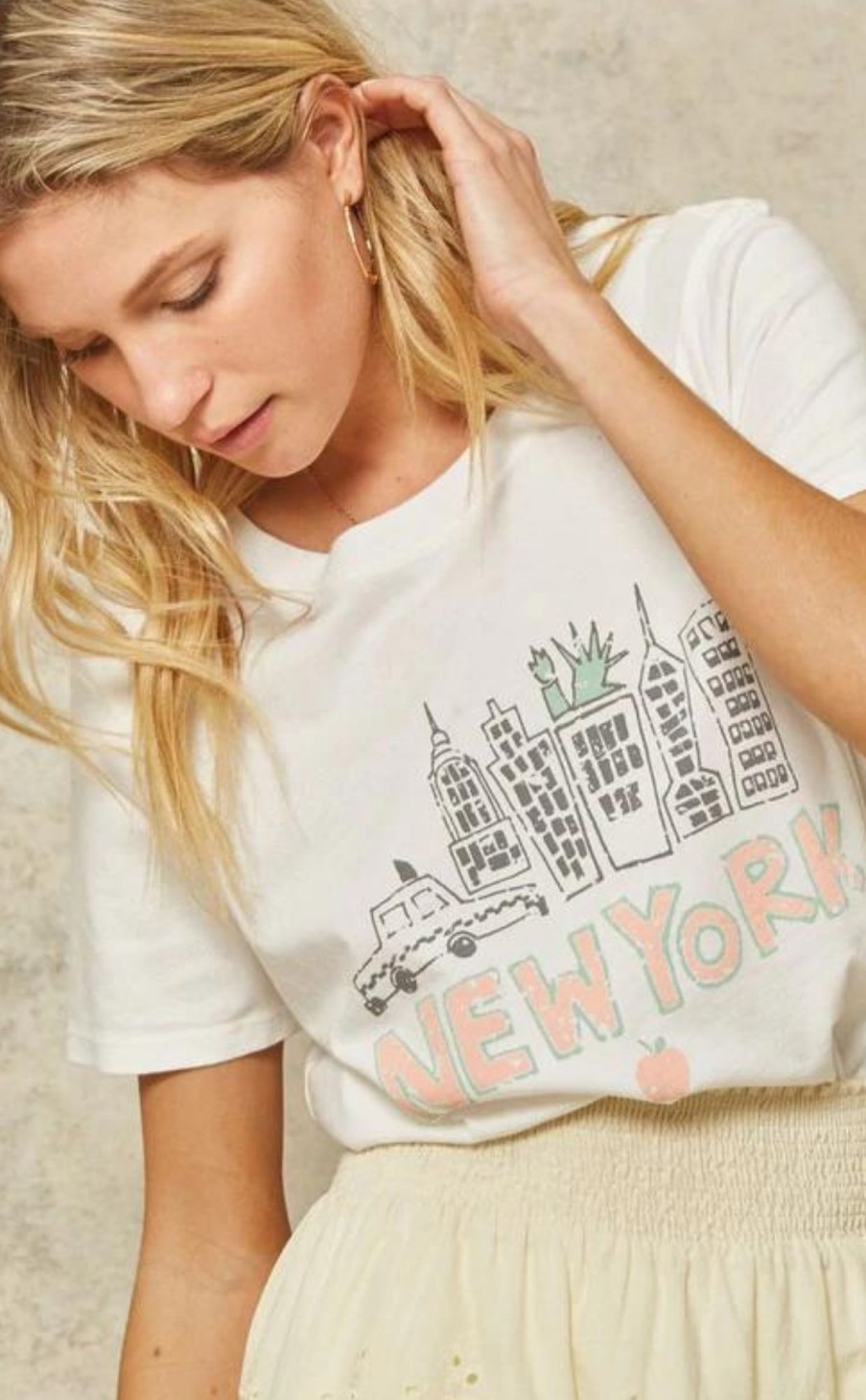 Clothing * | New York Graphic Tee New In