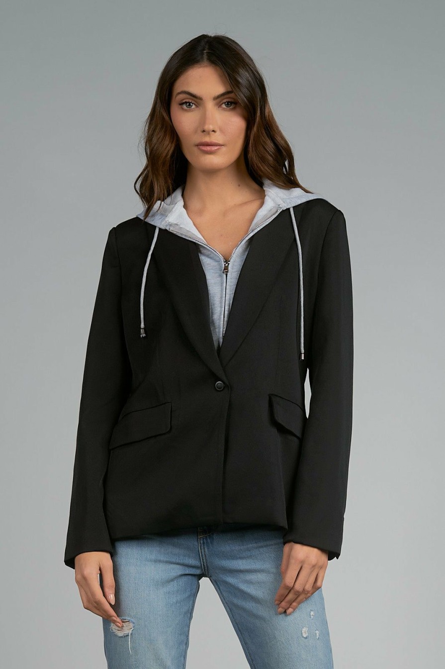 Clothing * | Alice Blazer Hoodie By Elan Online