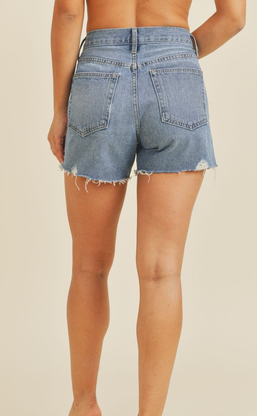 Clothing * | Just Black Denim High Rise Vintage Shorts Best Sellers