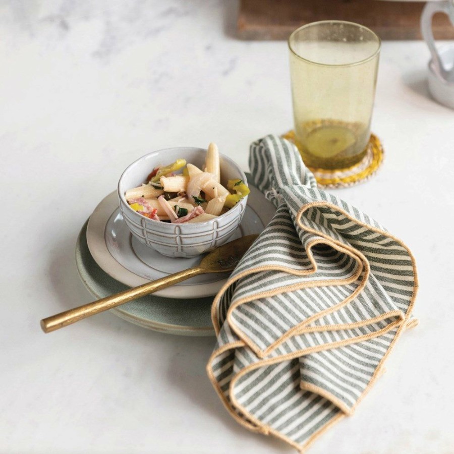 Accessories * | Small Stoneware Debossed Bowls Best-Selling