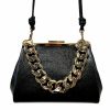 Accessories * | Lizard Frame Purse With Chunky Chain Handle Best Sale