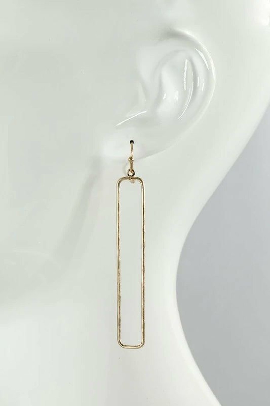 Accessories * | Open Rectangle Dangle Earrings New In