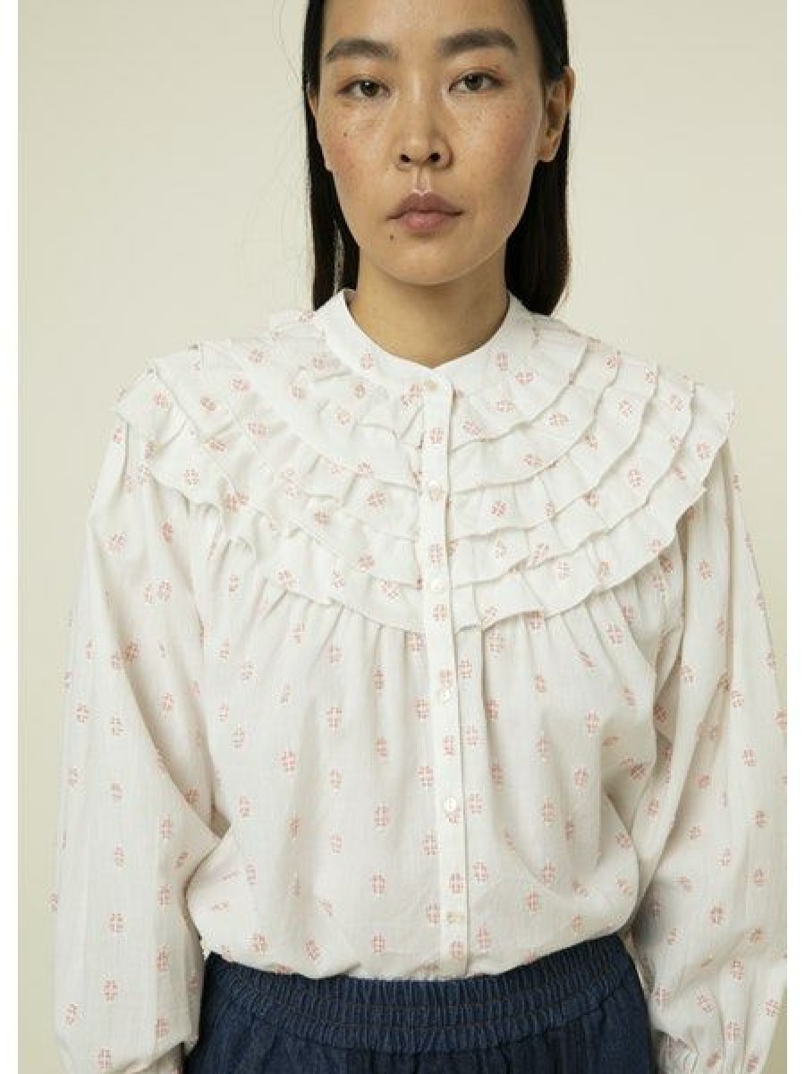 Clothing * | Joe Woven Ruffled Blouse Fire Sale