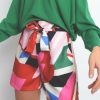 Clothing * | Tie Waist Geo Print Shorts Exclusive Design