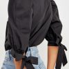 Clothing * | Bow Banded Puff Sleeve Top Sells Cheap