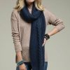 Clothing * | Chunky Cable Knit Oblong Scarf Best Price