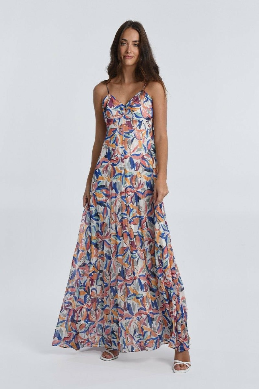 Clothing * | Floral Print Maxi Dress Hot Sell