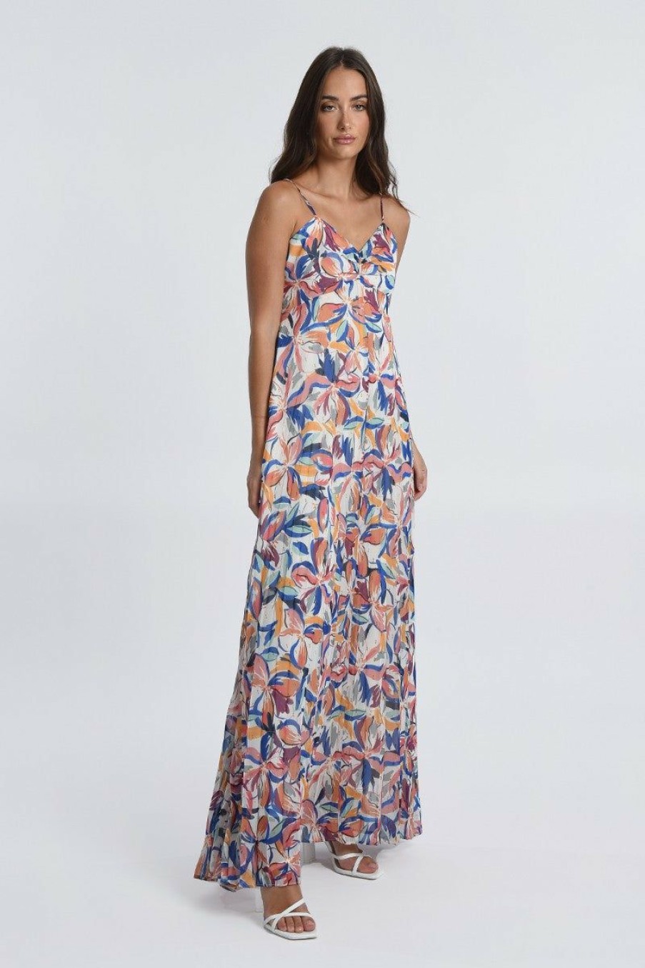 Clothing * | Floral Print Maxi Dress Hot Sell