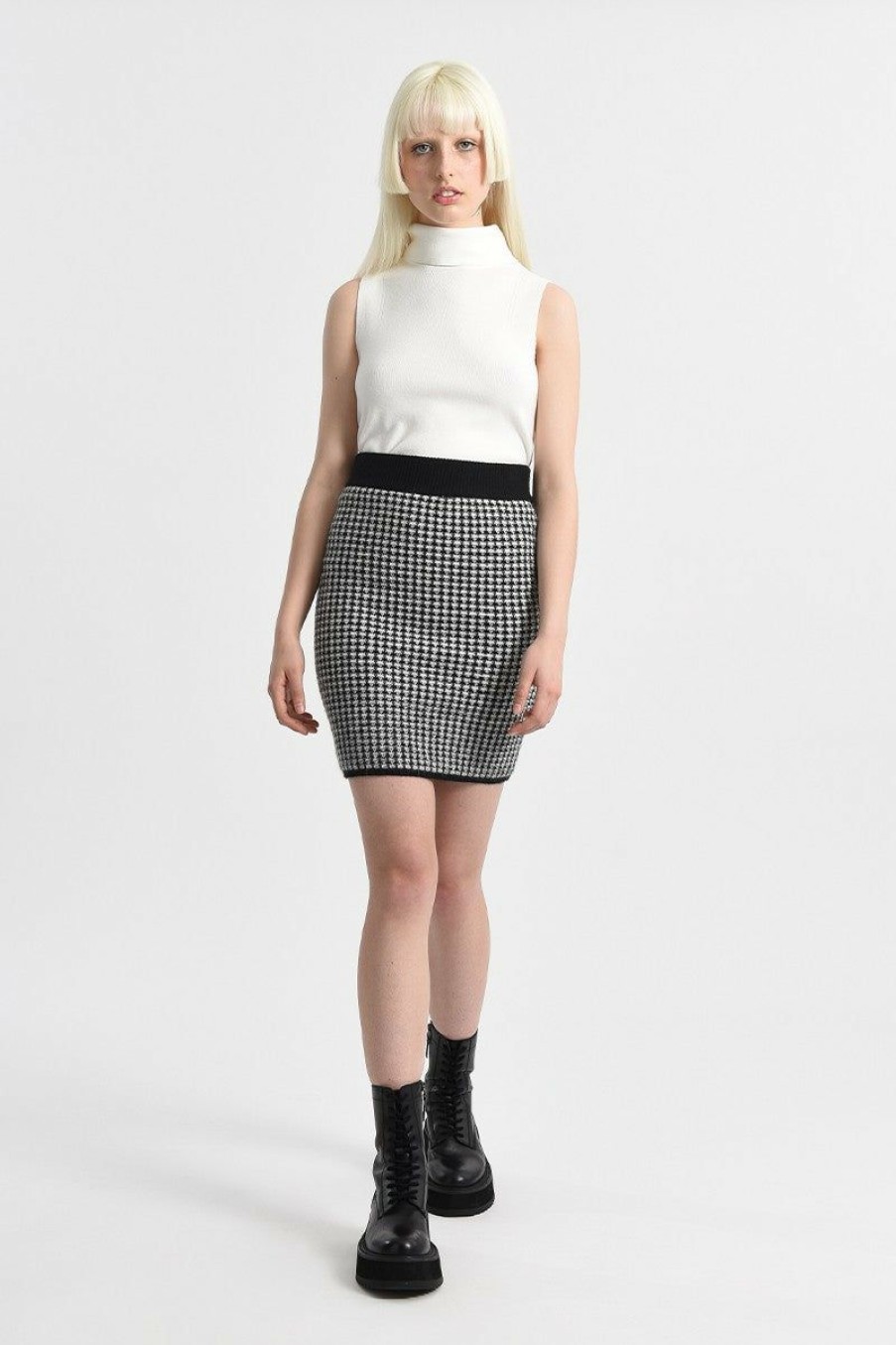 Clothing * | Knit Mini Skirt New In