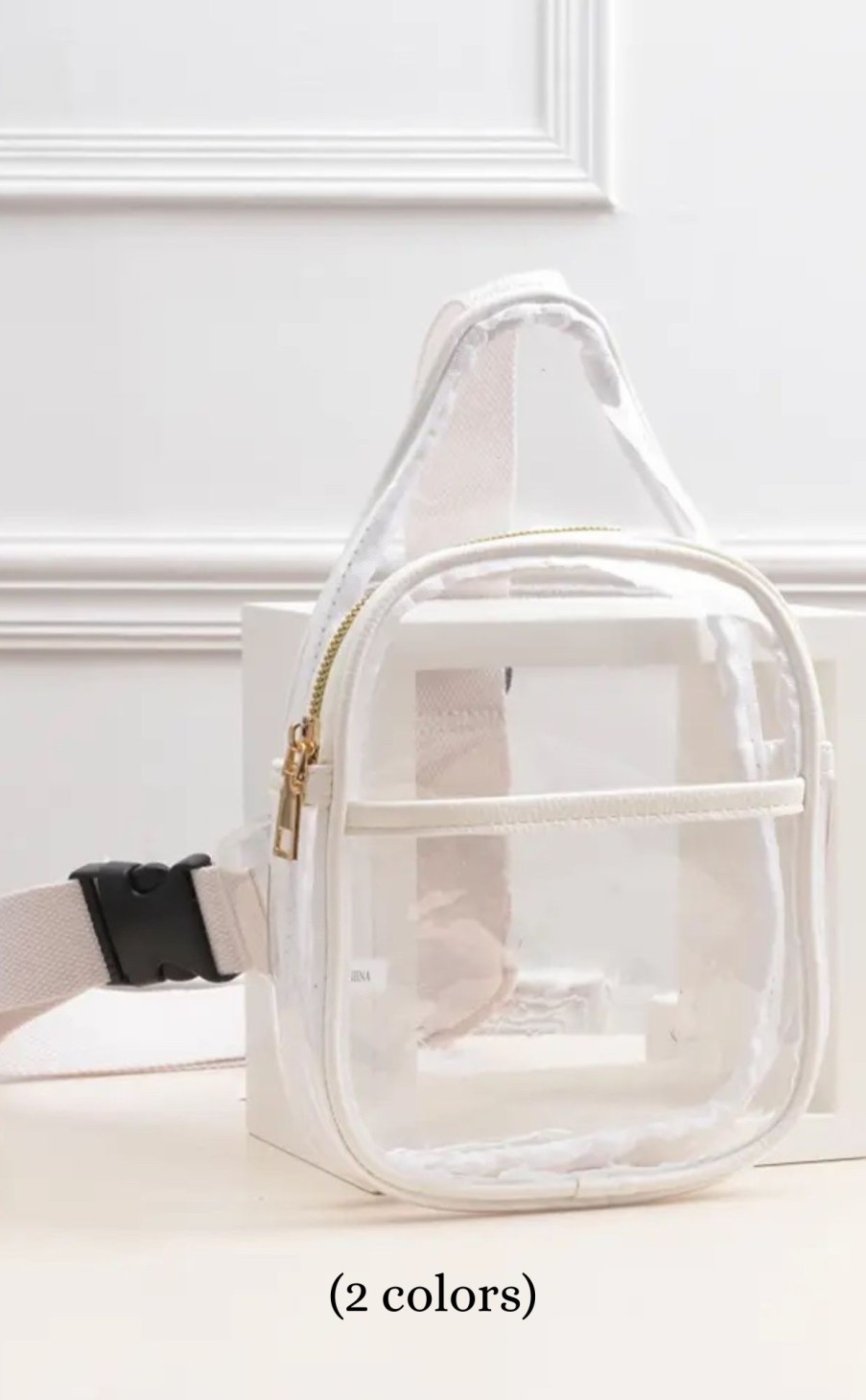 Accessories * | Clear Stadium Sling Bag Best Sale