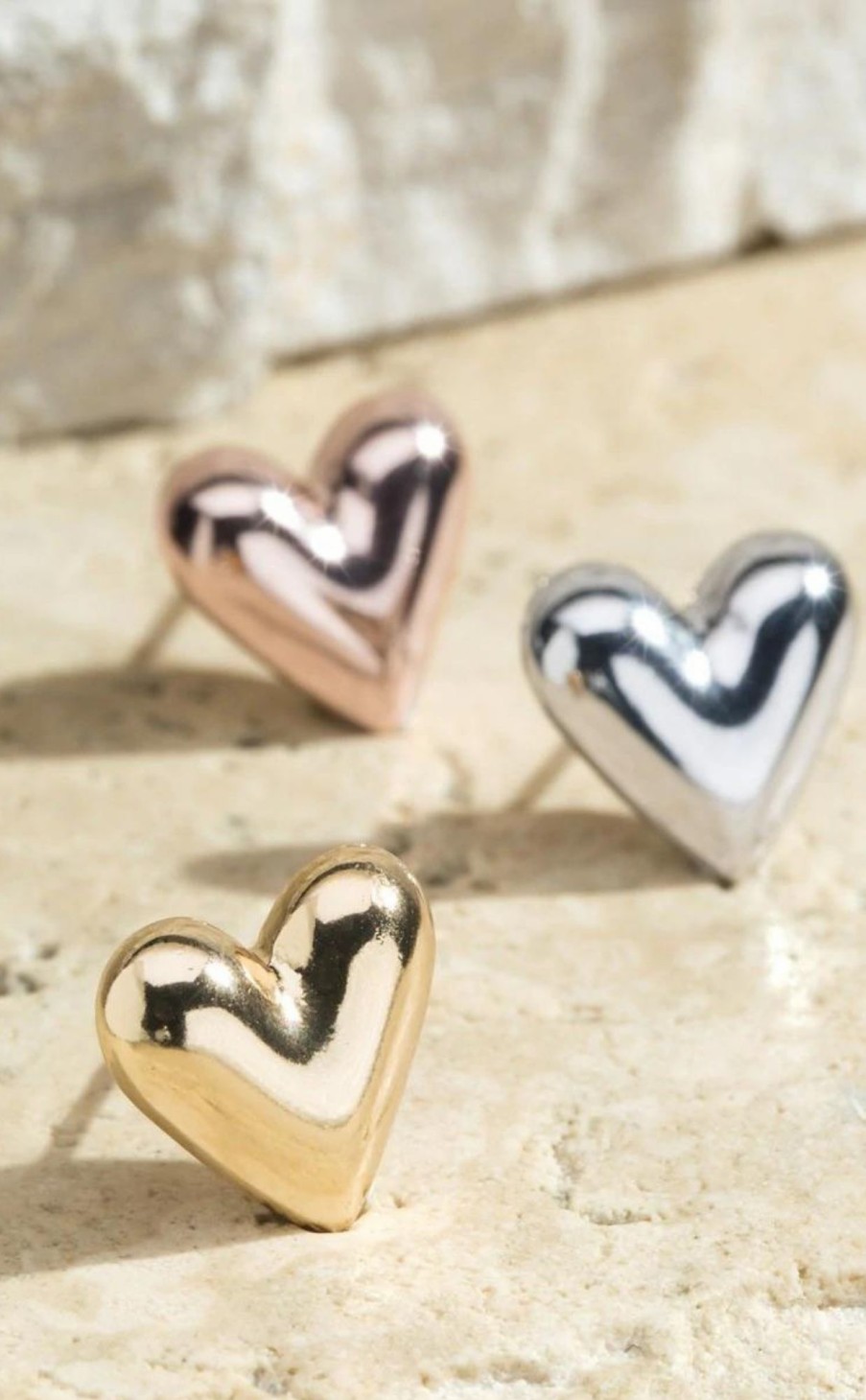 Accessories * | Heart Stud Earrings Special Offers