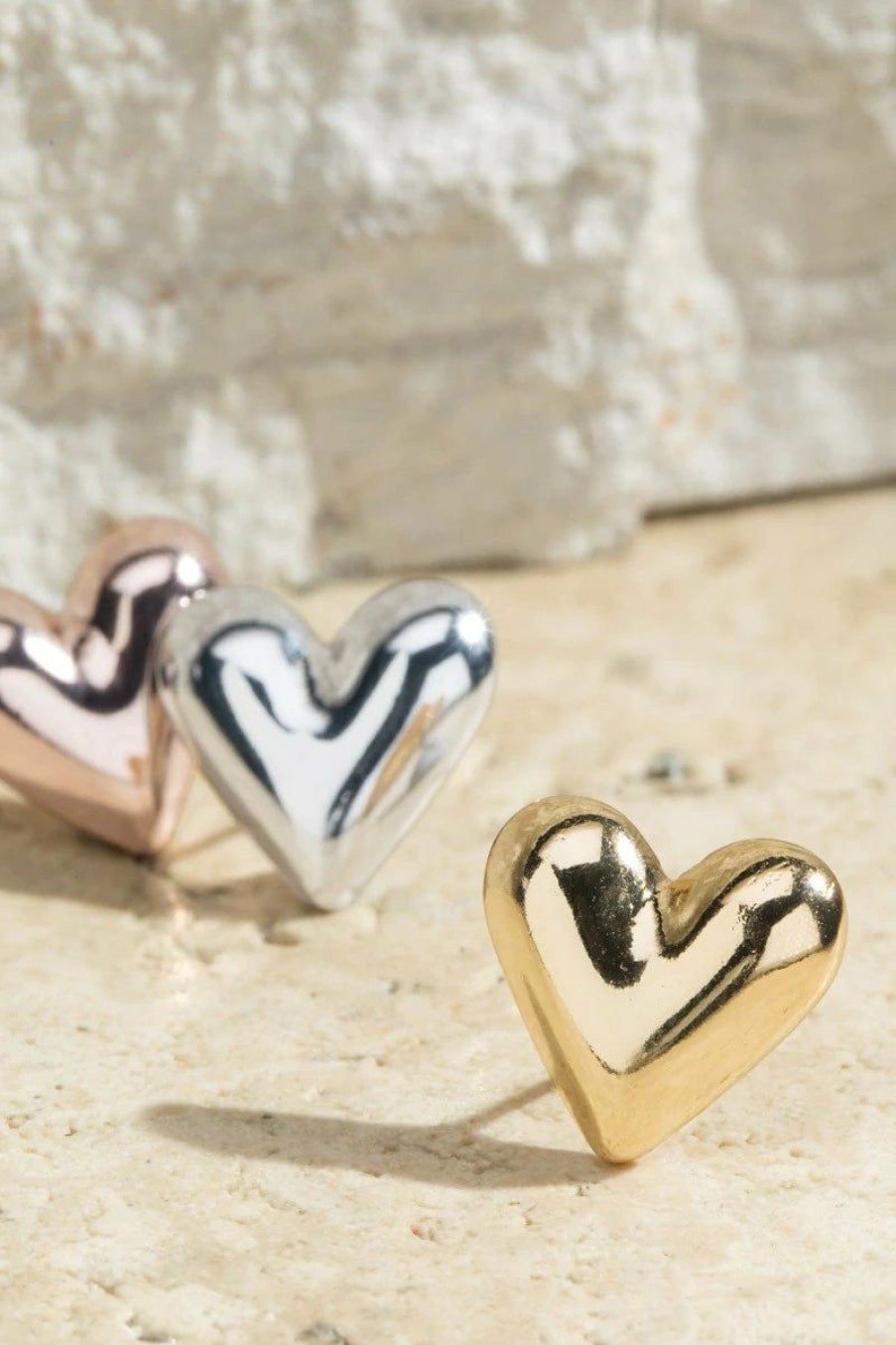 Accessories * | Heart Stud Earrings Special Offers