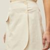 Clothing * | Arecia Wrap Mini Skirt Exclusive Design Ivory