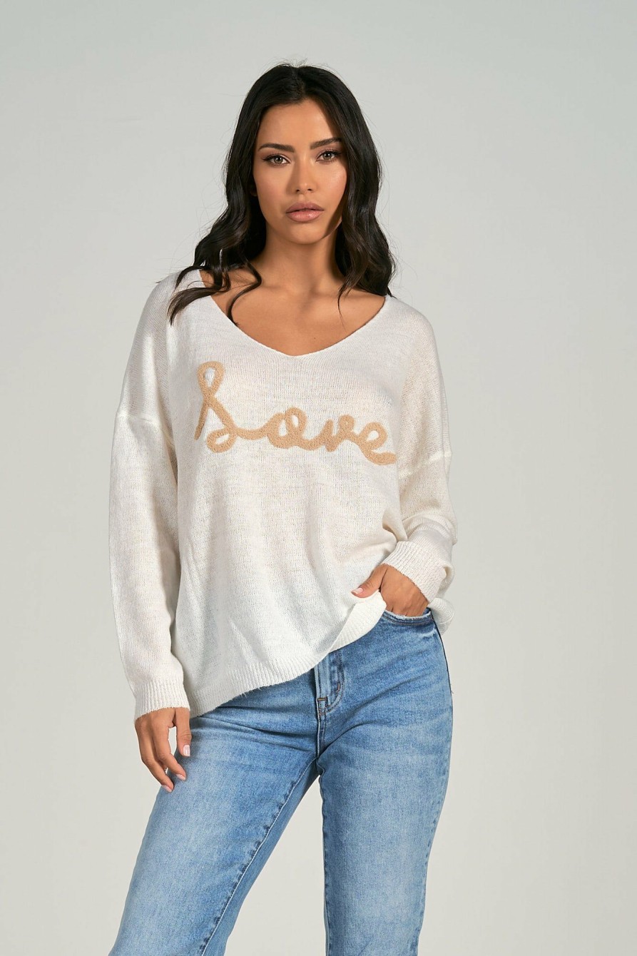 Clothing * | Laurel Love Graphic Sweater Reasonable Price