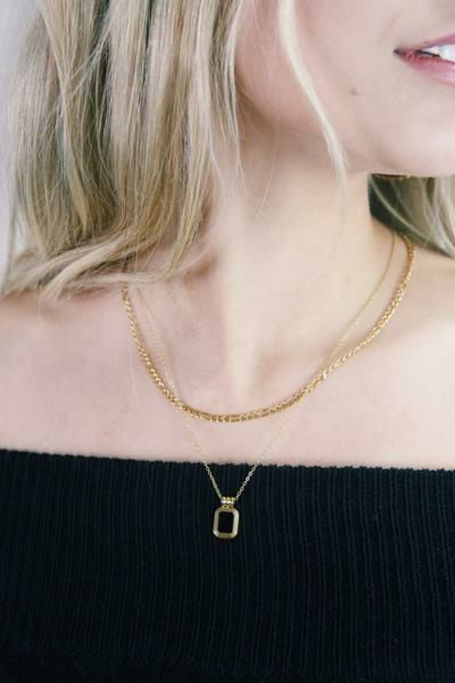 Accessories * | Robyn Layered Onyx Necklace Sale Online