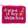 Accessories * | Beaded Coin Purse Wine Is My Valentine Best Sellers