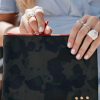 Accessories * | Gia Camo Faux Leather Clutch Best Price