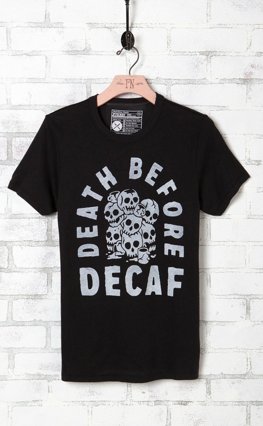 Clothing * | Death Before Decaf Unisex Graphic Tee Classical