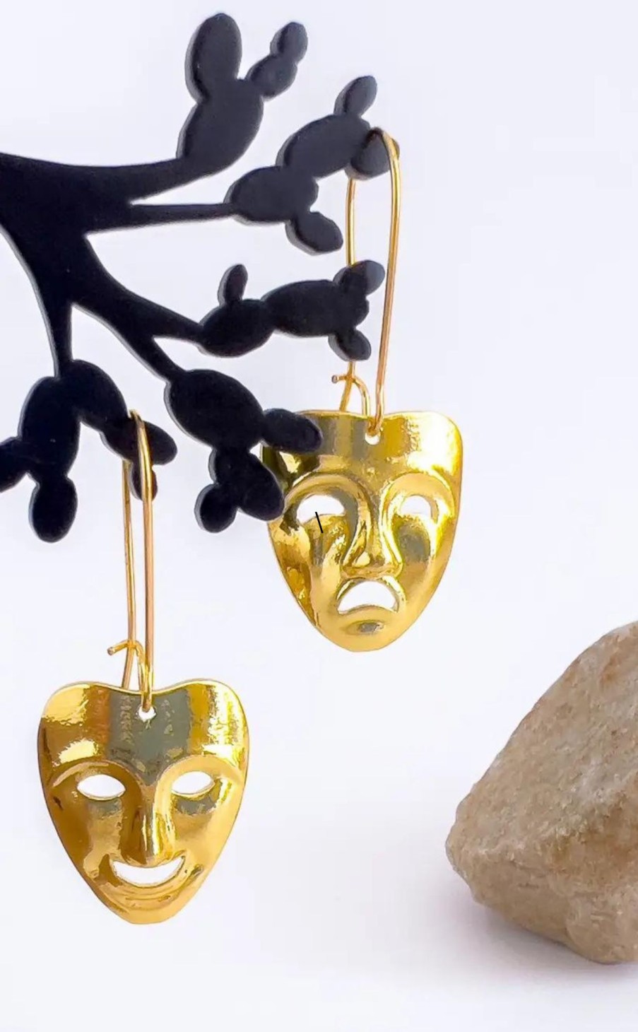 Accessories * | Theatre Mask Earrings Special Offers