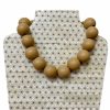 Accessories * | Wood Bead Chunky Necklace Special Offers