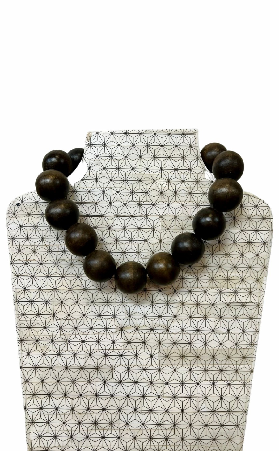 Accessories * | Wood Bead Chunky Necklace Special Offers