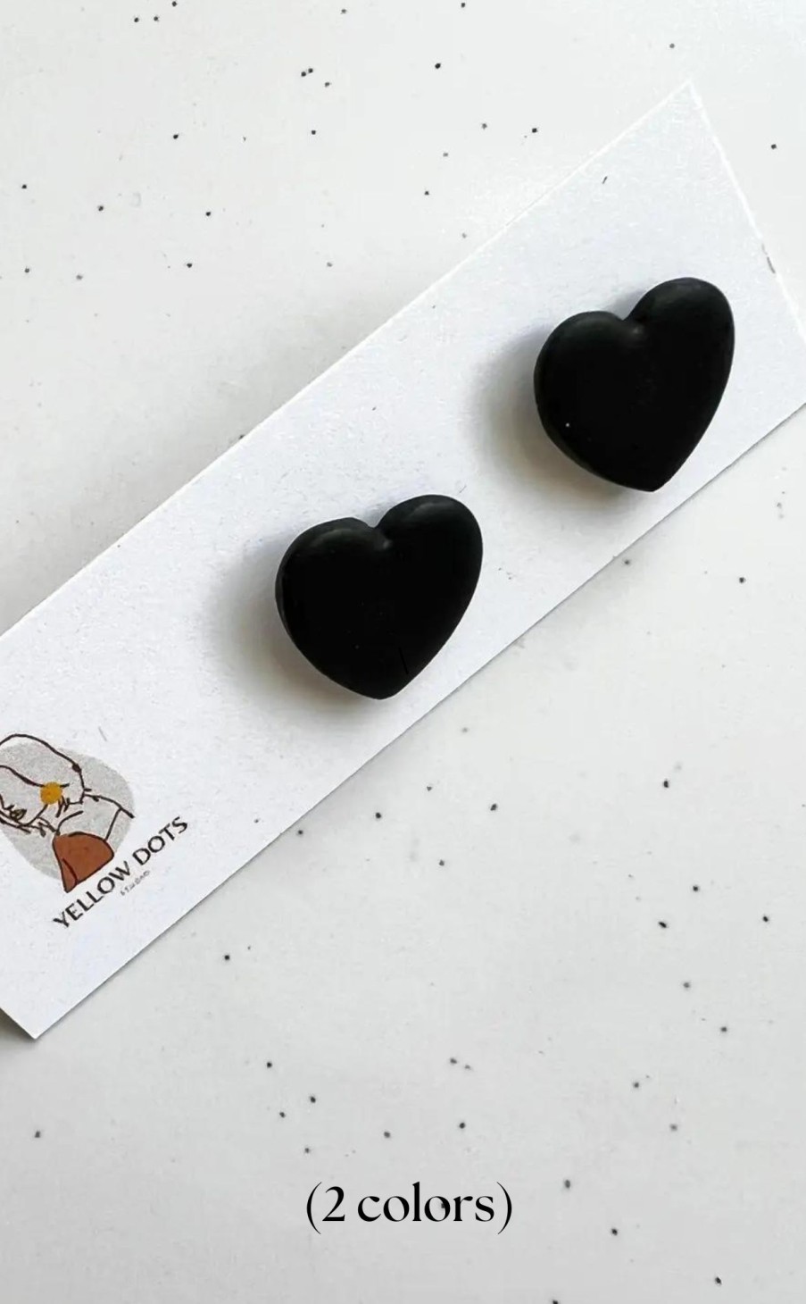 Accessories * | Heart Stud Earrings In Polymer Clay Official