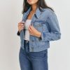 Clothing * | Just Usa Classic Denim Jacket Discount Online