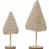 Accessories * | Cotton Crochet Trees, Set Of 2 Quality Guarantee