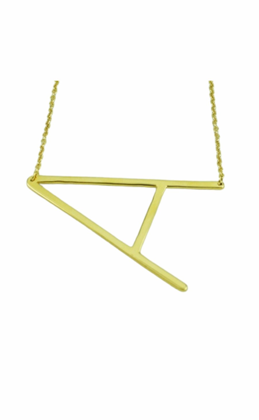 Accessories * | Large Sideways Initial Necklace Official