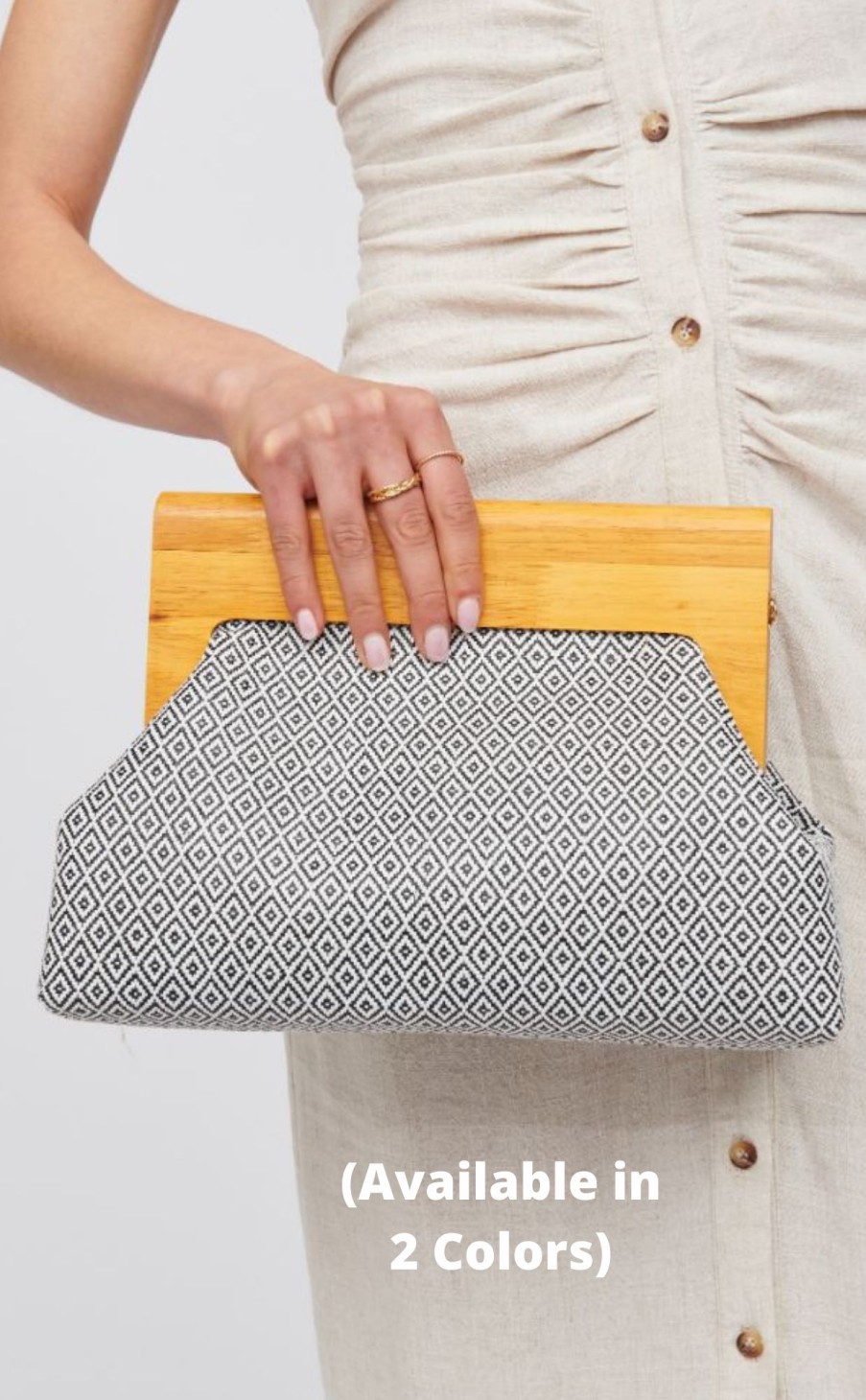 Accessories * | Melos Wood Frame Clutch Official