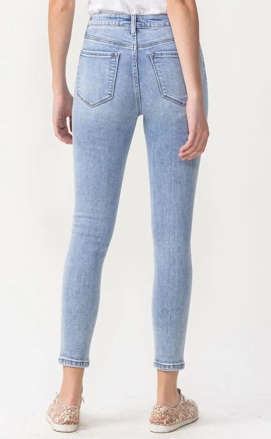 Clothing * | Lovervet By Vervet High Rise Crop Skinny Jeans Less Expensive