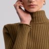 Clothing * | Ribbed Turtleneck Sweater Hot Sell