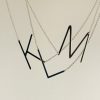 Accessories * | Sideways Initial Necklaces Popular