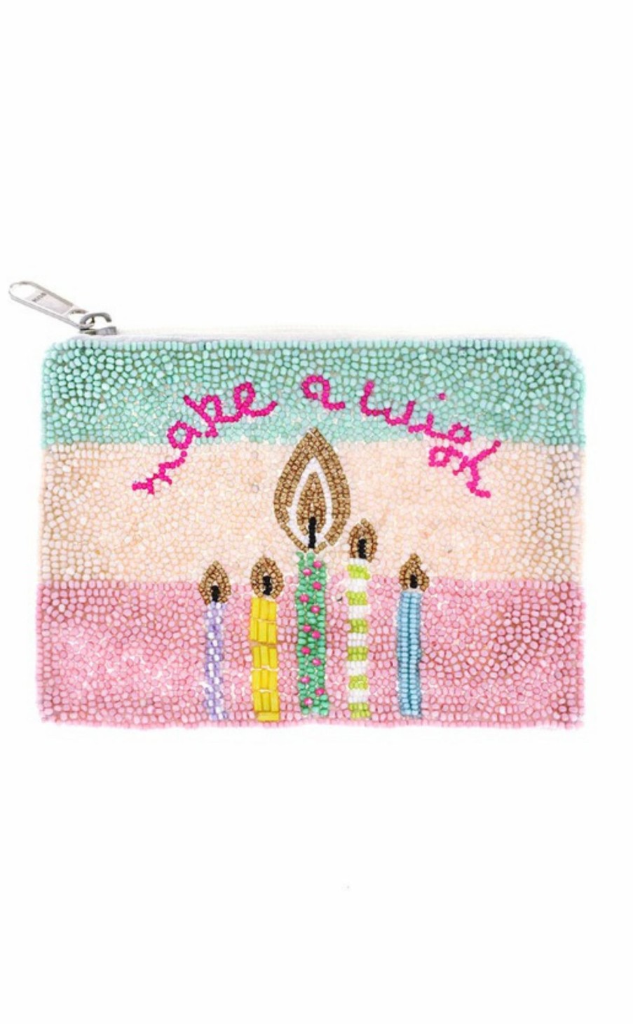 Accessories * | Beaded Coin Purse Make A Wish Quality Guarantee