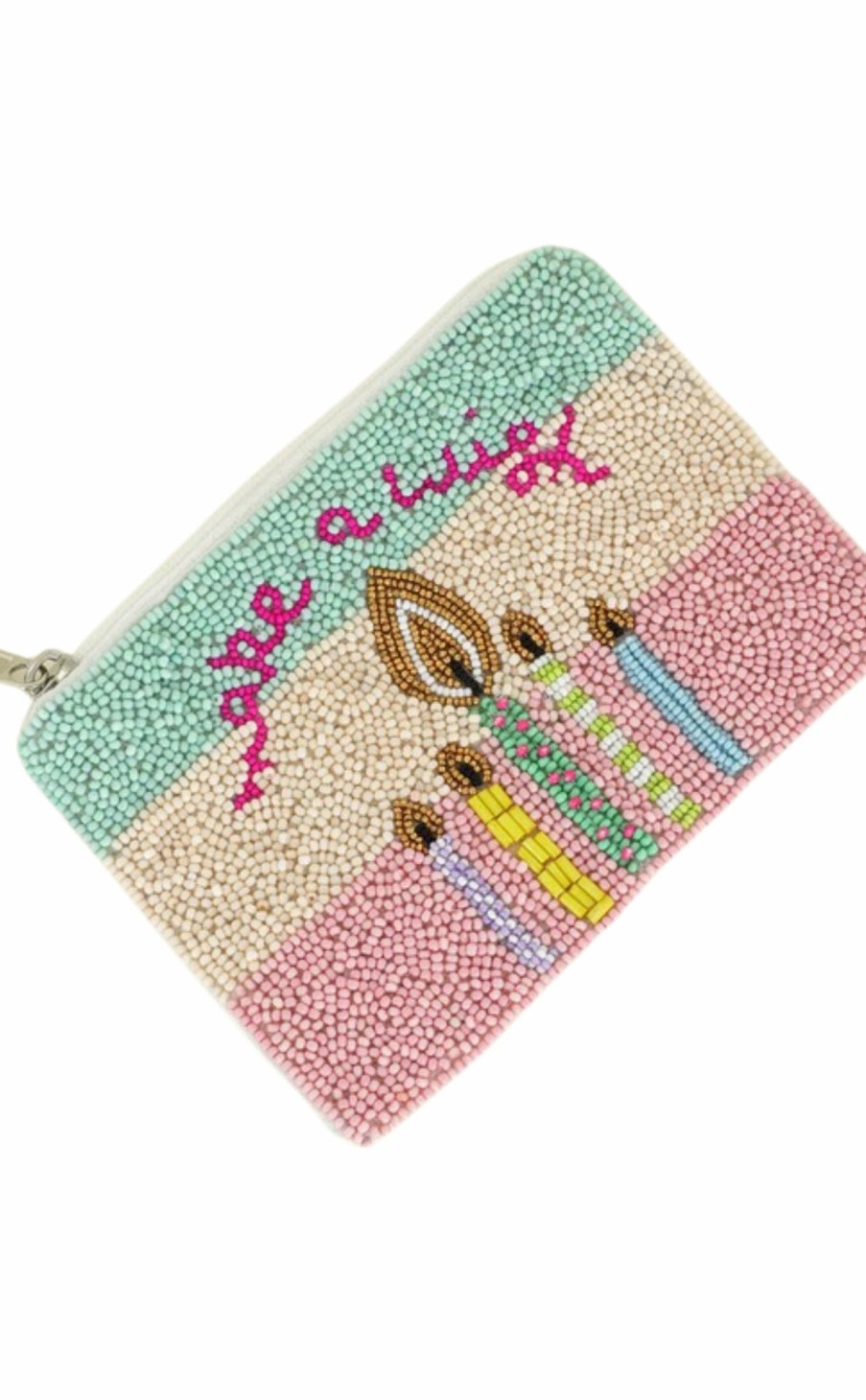 Accessories * | Beaded Coin Purse Make A Wish Quality Guarantee