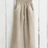 Clothing * | Linen Cropped Pants Best Quality