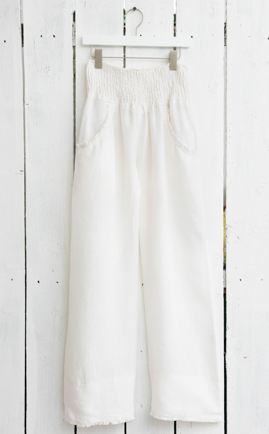 Clothing * | Linen Cropped Pants Best Quality