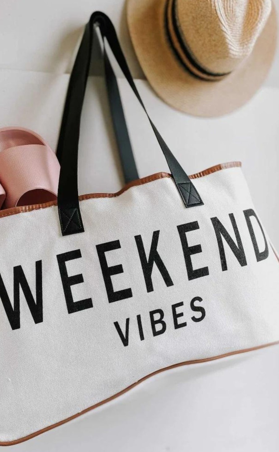 Accessories * | Weekend Getaway Tote Bag Popular Weekend Vibes