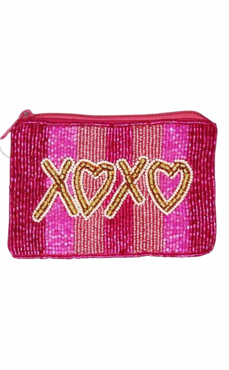 Accessories * | Beaded Coin Purse Xoxo New In