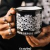 Accessories * | Coffee Pun Enamel Camping Mug Lower Price