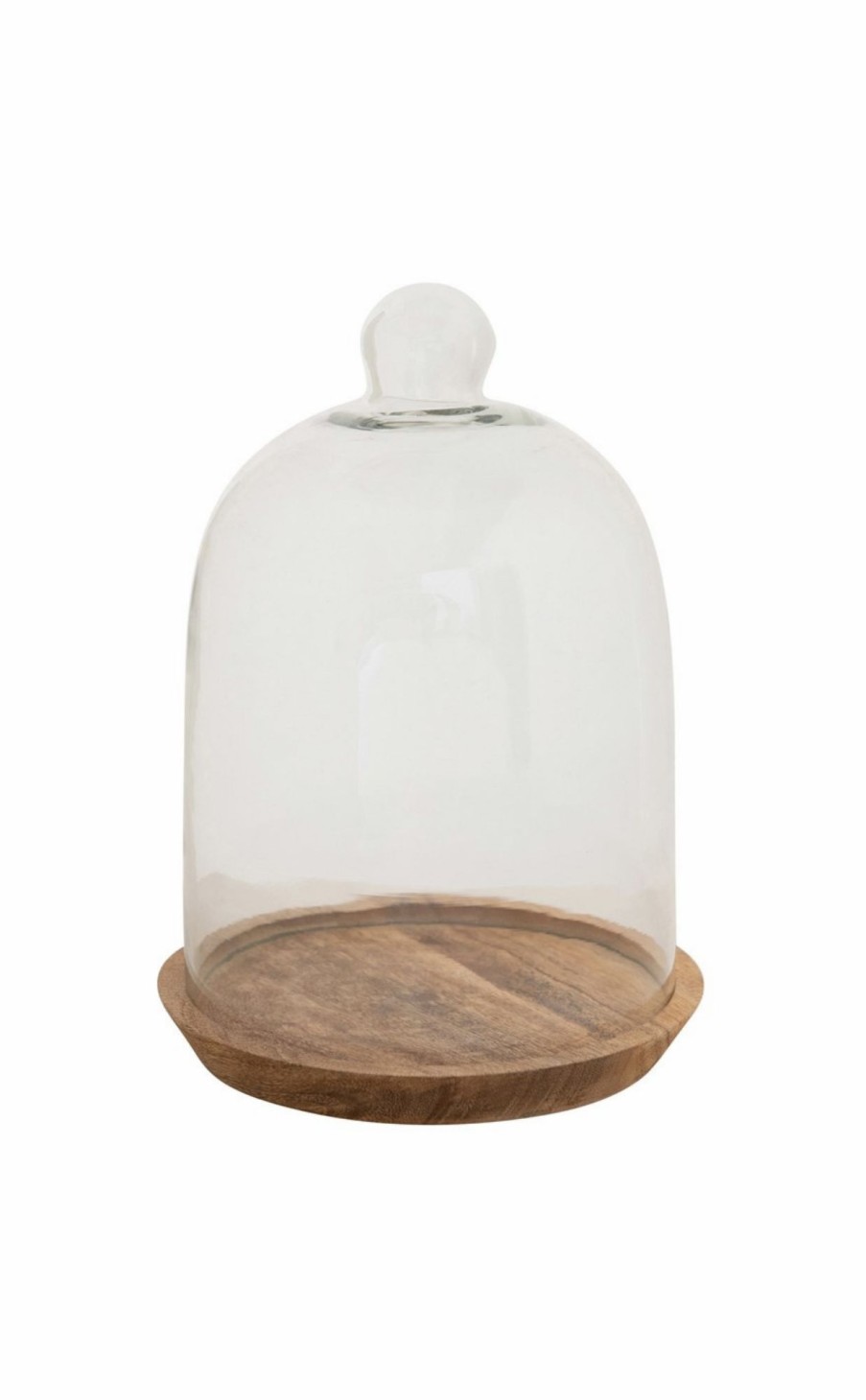 Accessories * | Cloche With Mango Wood Base Popular