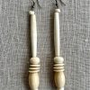 Accessories * | Natural Bone Pipestem Earring Online